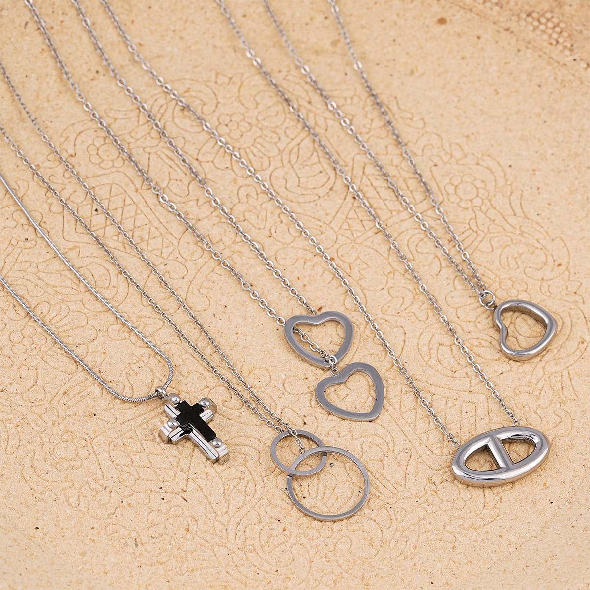 Contemporary Silver Pendant Necklace Collection for Unisex Styling